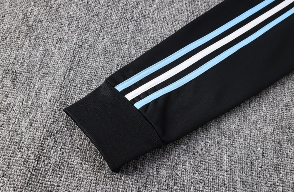 Strikers Club™ Argentina Black Blue Argentina Black Premium Football Tracksuit