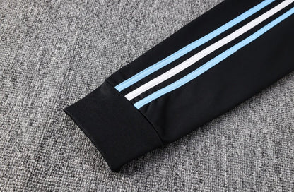 Strikers Club™ Argentina Black Blue Argentina Black Premium Football Tracksuit