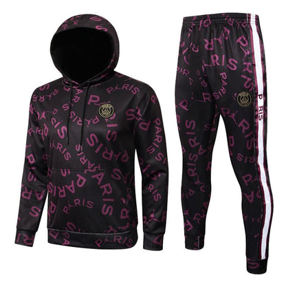 Strikers Club™ PSG Black Purple Premium Football Tracksuit