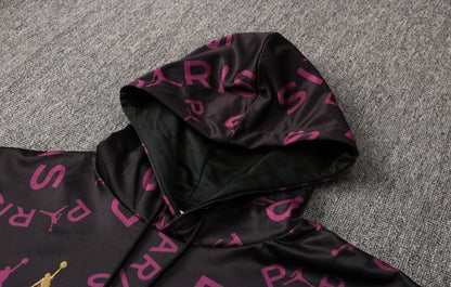 Strikers Club™ PSG Black Purple Premium Football Tracksuit