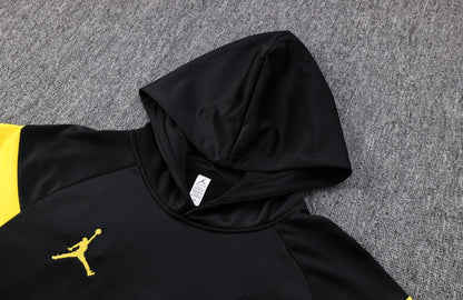 Strikers Club™ PSG Black Yellow Premium Football Tracksuit