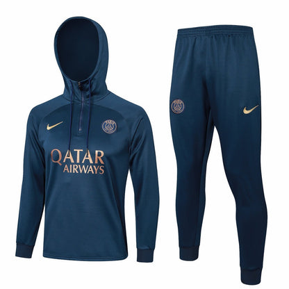 Strikers Club™ PSG Blue Dark Blue Premium Football Tracksuit