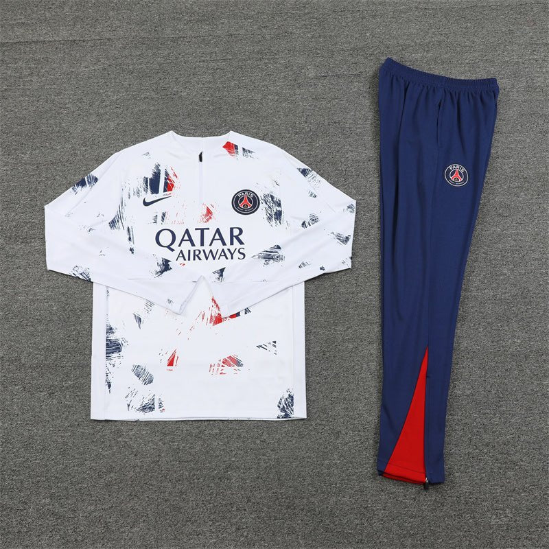 Strikers Club™ PSG White Parisian Frost Premium Football Tracksuit
