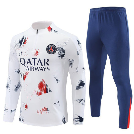 Strikers Club™ PSG White Parisian Frost Premium Football Tracksuit