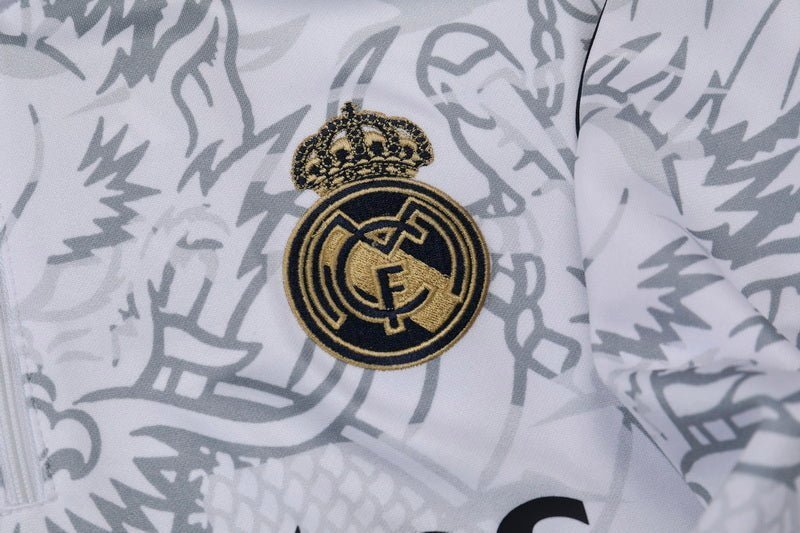 Strikers Club™ Real Madrid Dragón Blanco Premium Football Tracksuit