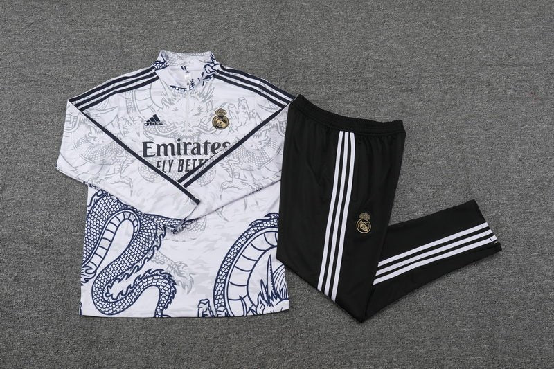 Strikers Club™ Real Madrid Dragón Blanco Premium Football Tracksuit
