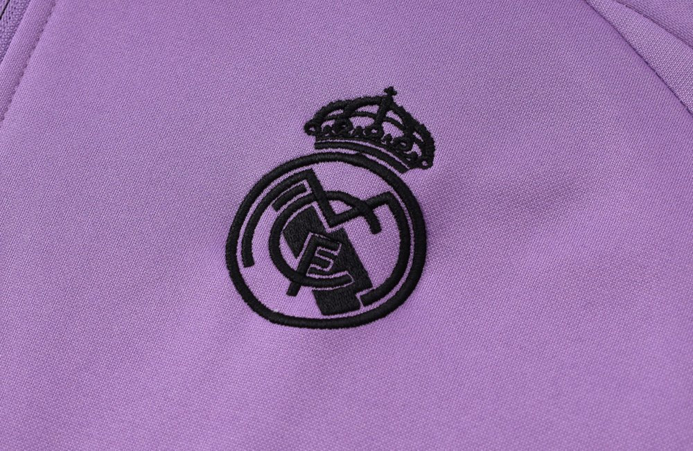 Strikers Club™ Real Madrid White Purple Premium Football Tracksuit