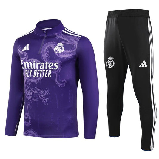 Strikers Club™ Real Madrid Purple Purple Dragon Premium Football Tracksuit
