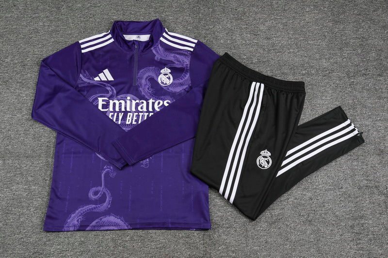 Strikers Club™ Real Madrid Purple Purple Dragon Premium Football Tracksuit