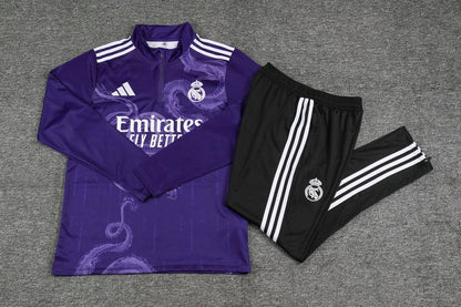 Strikers Club™ Real Madrid Purple Purple Dragon Premium Football Tracksuit