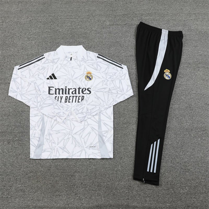 Strikers Club™ Real Madrid White White Armor Premium Football Tracksuit