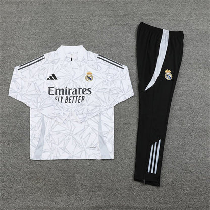 Strikers Club™ Real Madrid White White Armor Premium Football Tracksuit