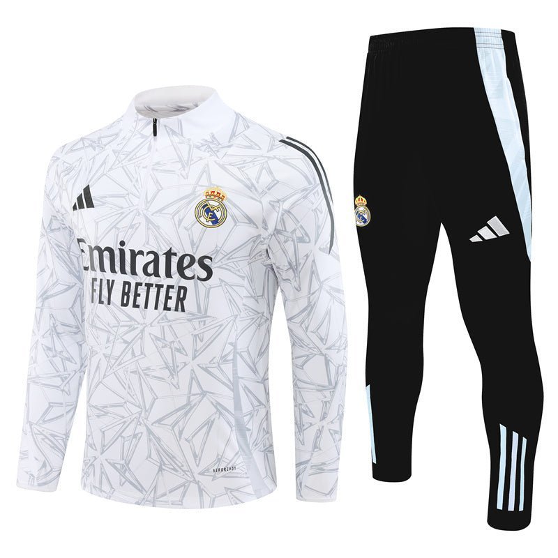 Strikers Club™ Real Madrid White White Armor Premium Football Tracksuit