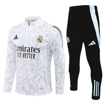 Strikers Club™ Real Madrid White White Armor Premium Football Tracksuit