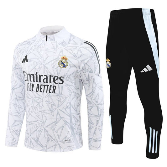 Strikers Club™ Real Madrid White White Armor Premium Football Tracksuit